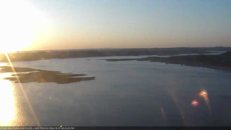 Lake Travis webcam, October 31, 2024 6:25 PM CT