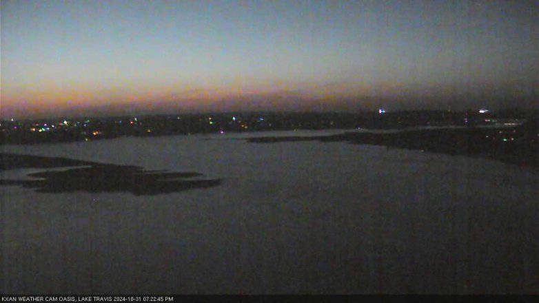 Lake Travis webcam, October 31, 2024 7:25 PM CT