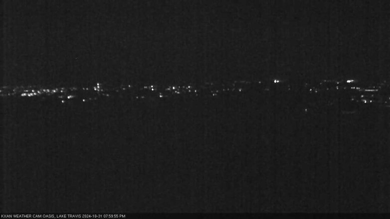 Lake Travis webcam, October 31, 2024 8:00 PM CT