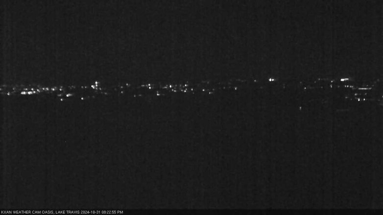 Lake Travis webcam, October 31, 2024 8:25 PM CT