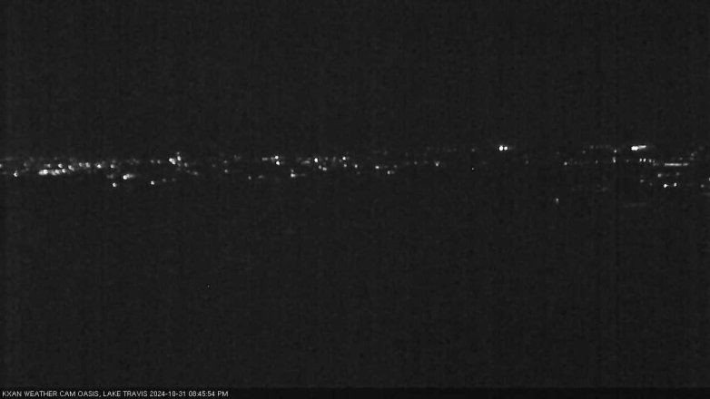 Lake Travis webcam, October 31, 2024 8:45 PM CT