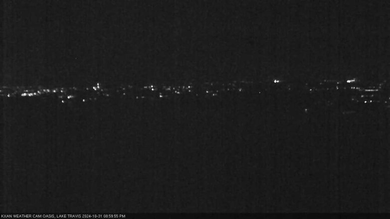 Lake Travis webcam, October 31, 2024 9:00 PM CT