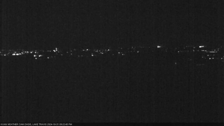 Lake Travis webcam, October 31, 2024 9:25 PM CT
