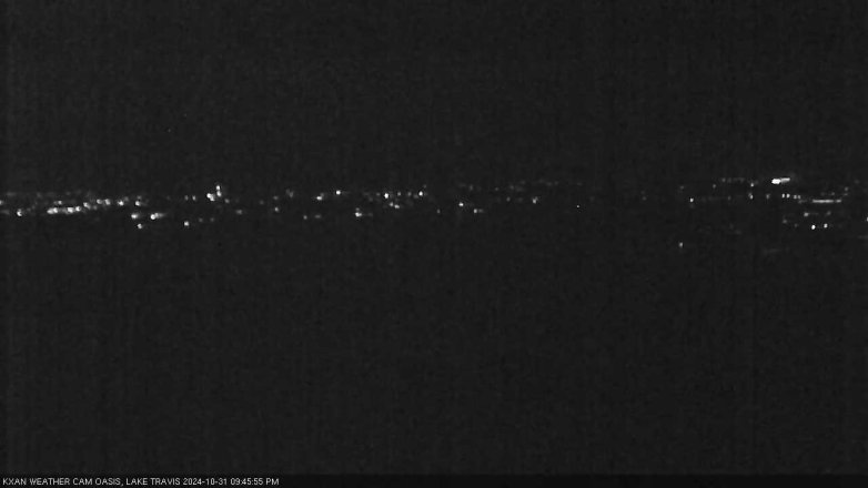 Lake Travis webcam, October 31, 2024 9:45 PM CT