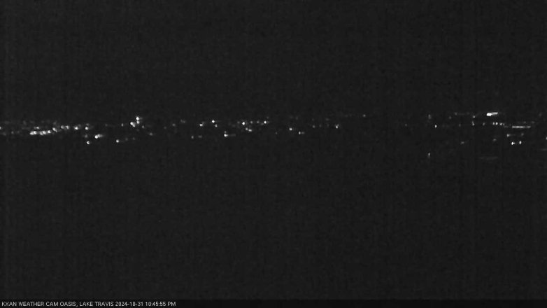 Lake Travis webcam, October 31, 2024 10:45 PM CT
