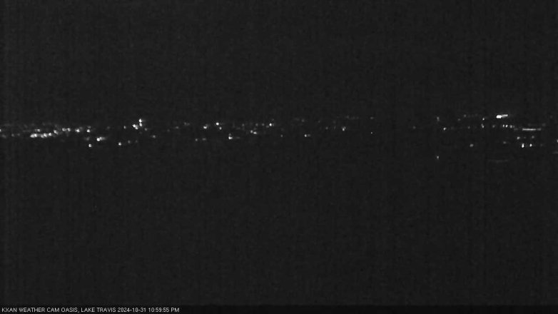 Lake Travis webcam, October 31, 2024 11:00 PM CT