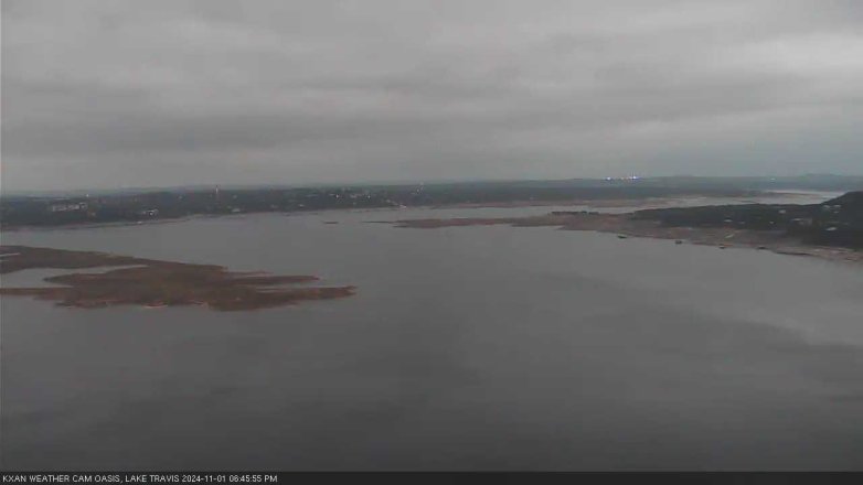 Lake Travis webcam, November 1, 2024 6:45 PM CT