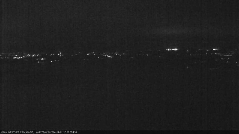 Lake Travis webcam, November 1, 2024 10:00 PM CT