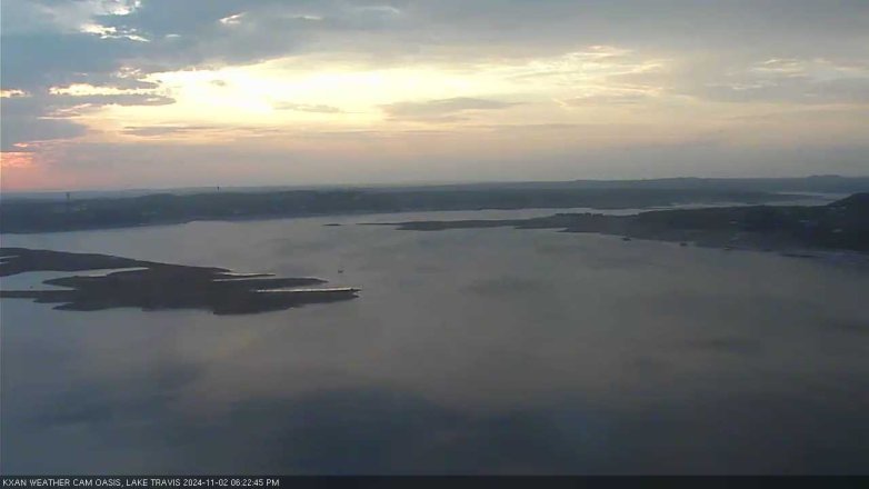 Lake Travis webcam, November 2, 2024 6:25 PM CT