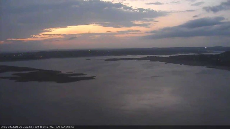Lake Travis webcam, November 2, 2024 7:00 PM CT
