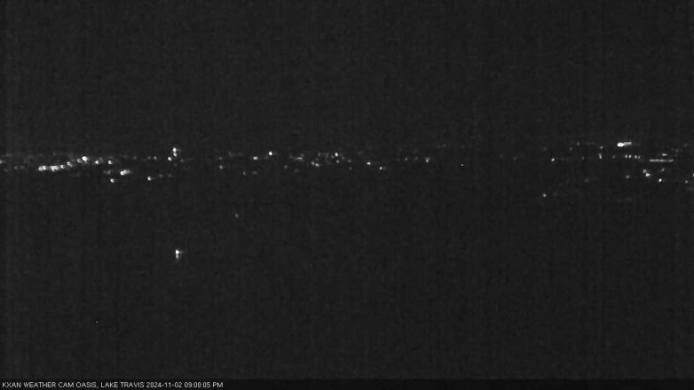 Lake Travis webcam, November 2, 2024 9:00 PM CT
