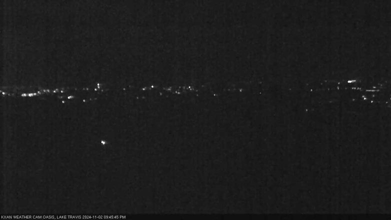 Lake Travis webcam, November 2, 2024 9:45 PM CT