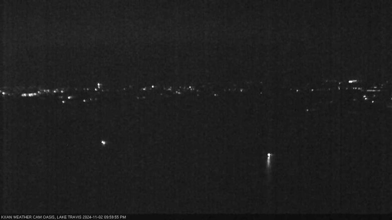 Lake Travis webcam, November 2, 2024 10:00 PM CT