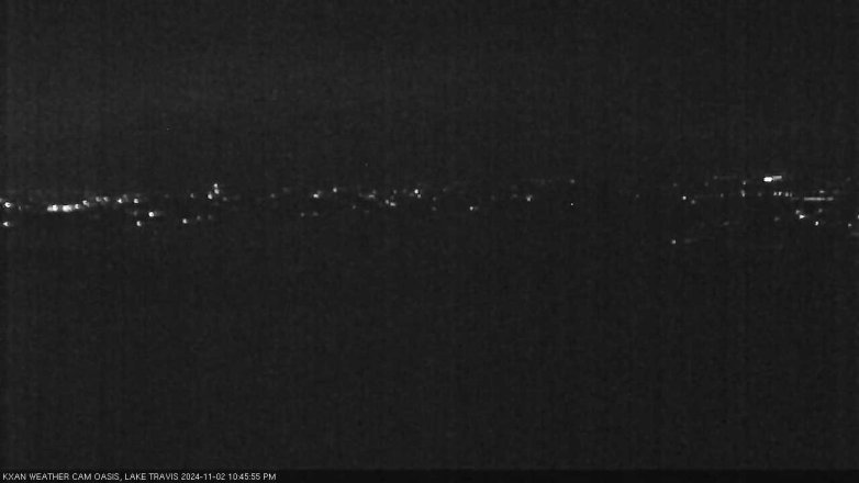 Lake Travis webcam, November 2, 2024 10:45 PM CT