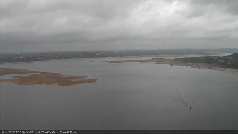 Lake Travis webcam, November 3, 2024 9:00 AM CT