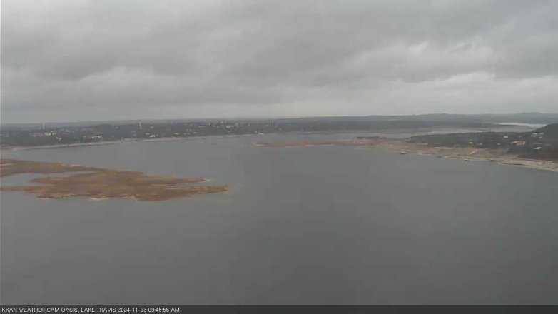Lake Travis webcam, November 3, 2024 9:45 AM CT