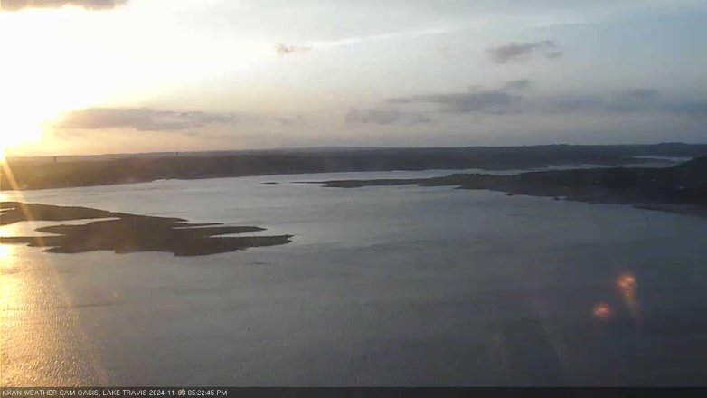 Lake Travis webcam, November 3, 2024 5:25 PM CT