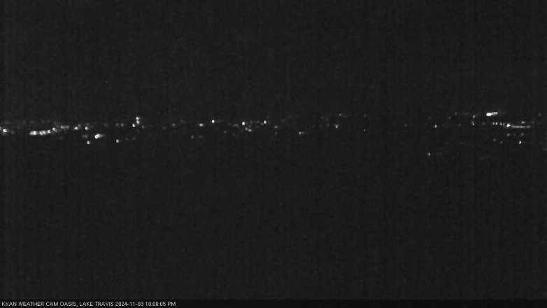 Lake Travis webcam, November 3, 2024 10:00 PM CT