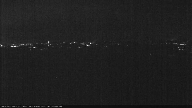 Lake Travis webcam, November 4, 2024 8:00 PM CT