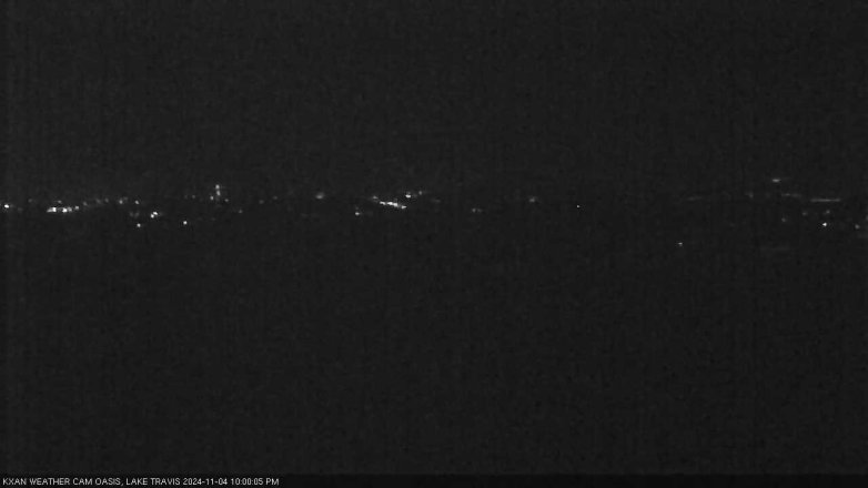 Lake Travis webcam, November 4, 2024 10:00 PM CT