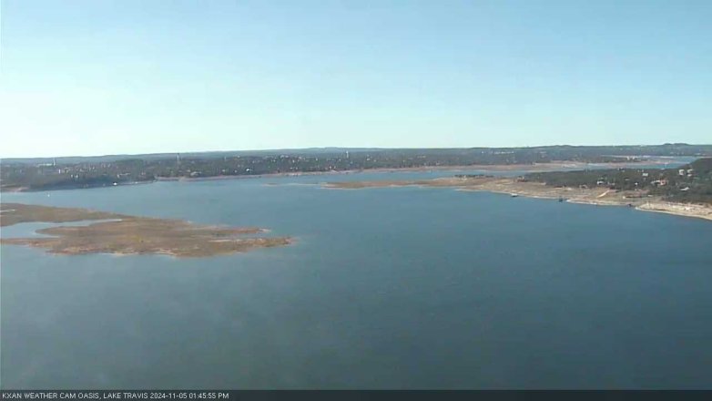 Lake Travis webcam, November 5, 2024 1:45 PM CT