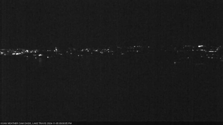 Lake Travis webcam, November 5, 2024 9:00 PM CT