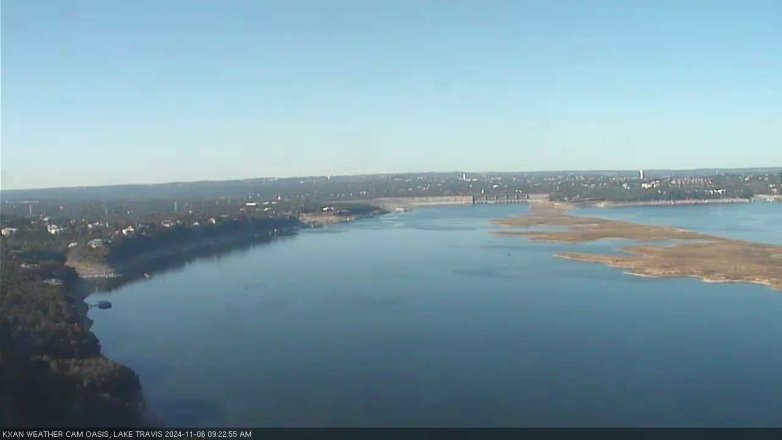 Lake Travis webcam, November 6, 2024 9:25 AM CT