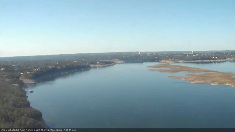 Lake Travis webcam, November 6, 2024 11:00 AM CT