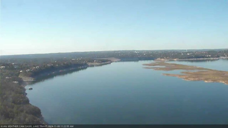 Lake Travis webcam, November 6, 2024 11:25 AM CT