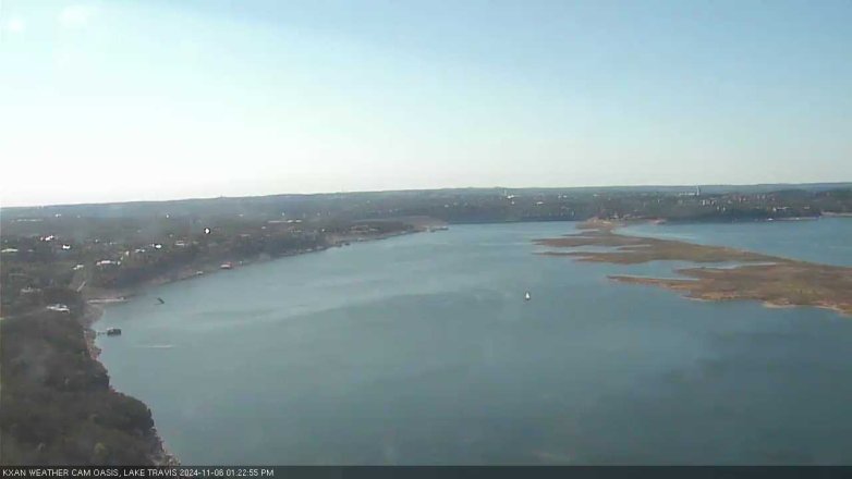 Lake Travis webcam, November 6, 2024 1:25 PM CT