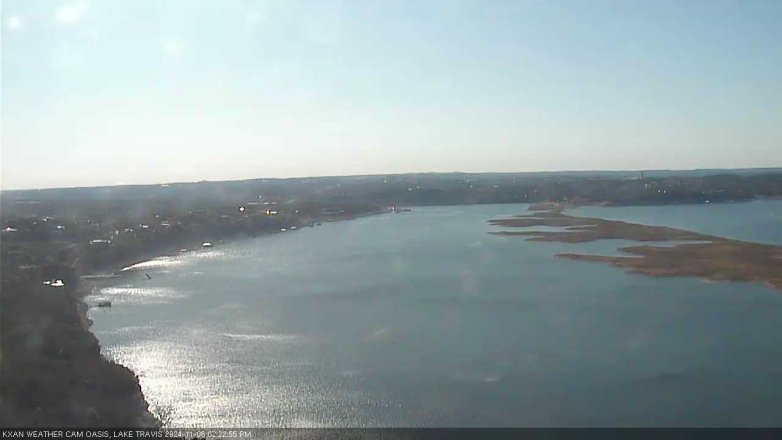 Lake Travis webcam, November 6, 2024 2:25 PM CT