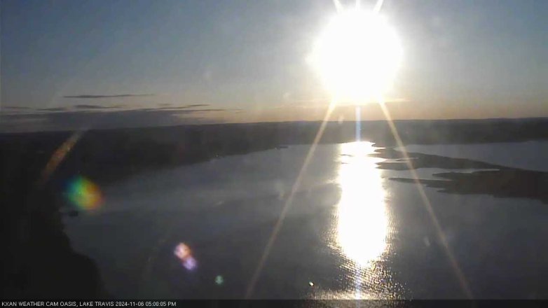 Lake Travis webcam, November 6, 2024 5:00 PM CT