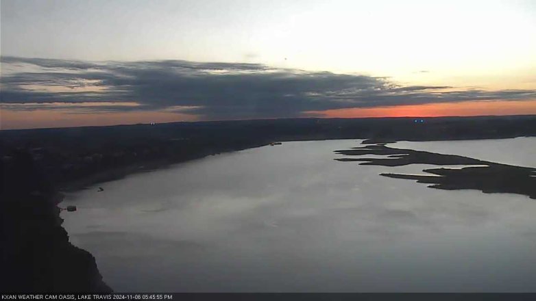 Lake Travis webcam, November 6, 2024 5:45 PM CT