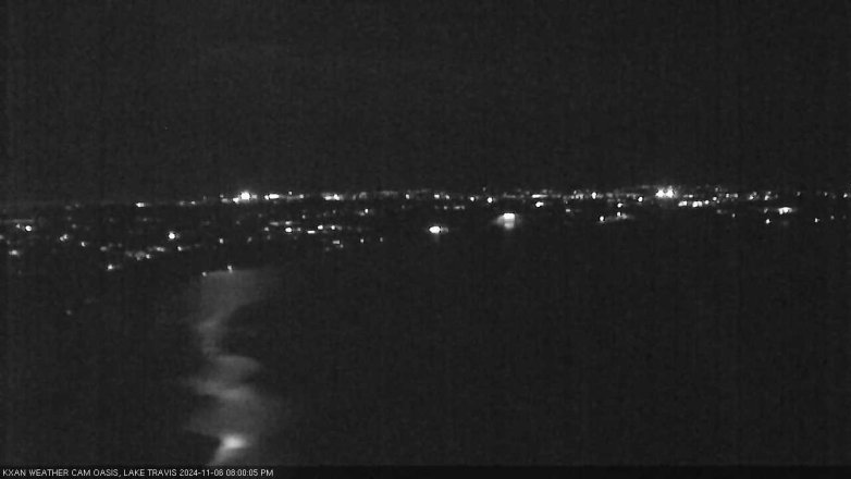Lake Travis webcam, November 6, 2024 8:00 PM CT