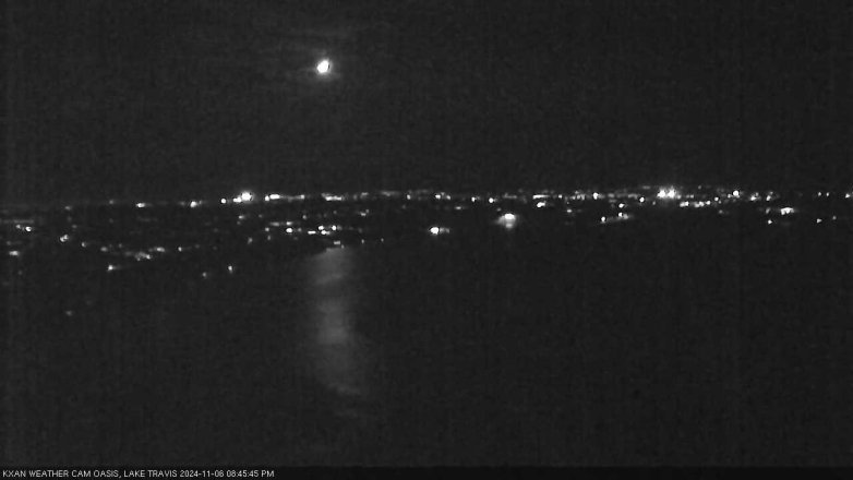Lake Travis webcam, November 6, 2024 8:45 PM CT