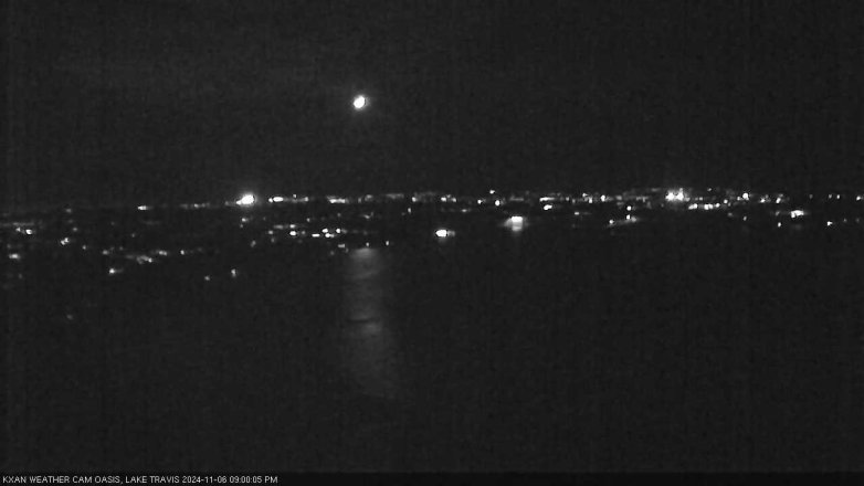Lake Travis webcam, November 6, 2024 9:00 PM CT