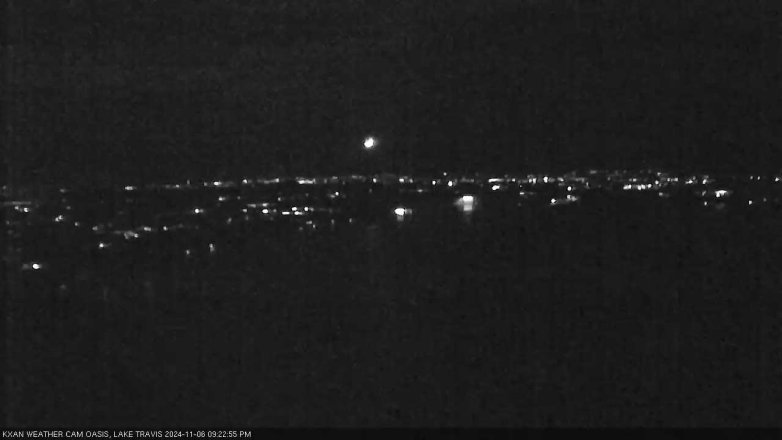 Lake Travis webcam, November 6, 2024 9:25 PM CT