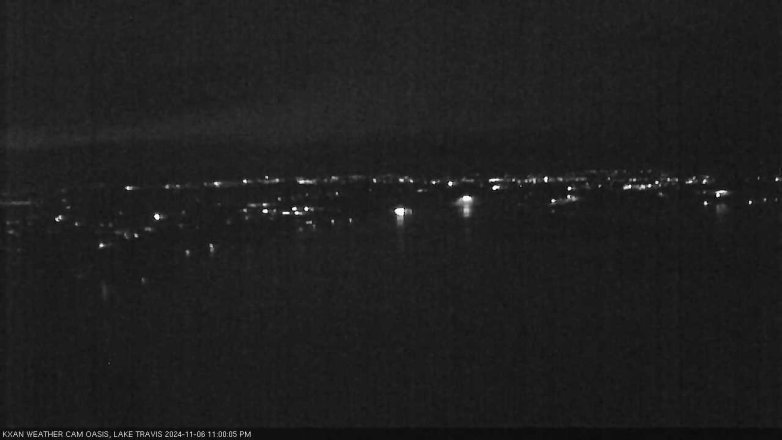 Lake Travis webcam, November 6, 2024 11:00 PM CT