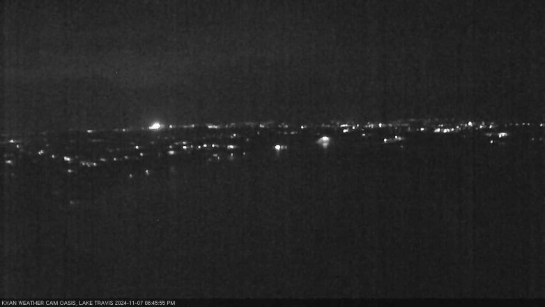 Lake Travis webcam, November 7, 2024 6:45 PM CT