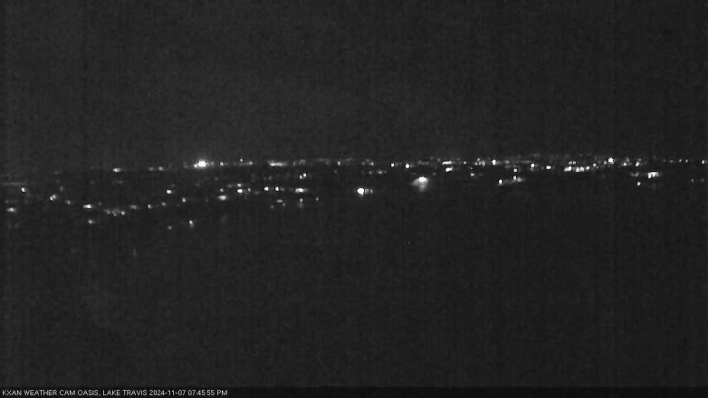 Lake Travis webcam, November 7, 2024 7:45 PM CT