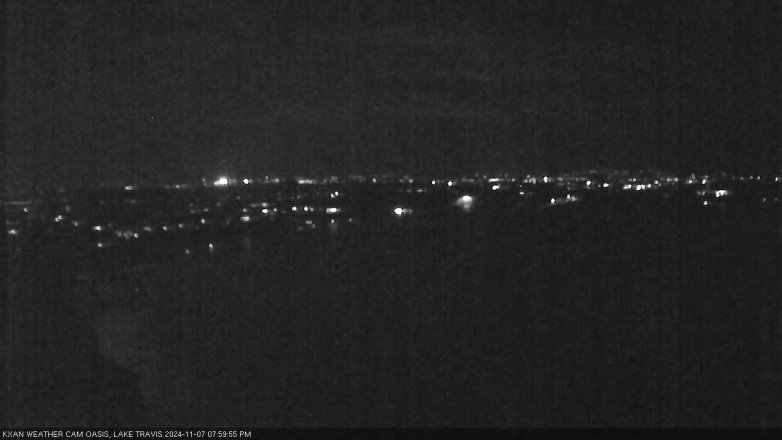 Lake Travis webcam, November 7, 2024 8:00 PM CT