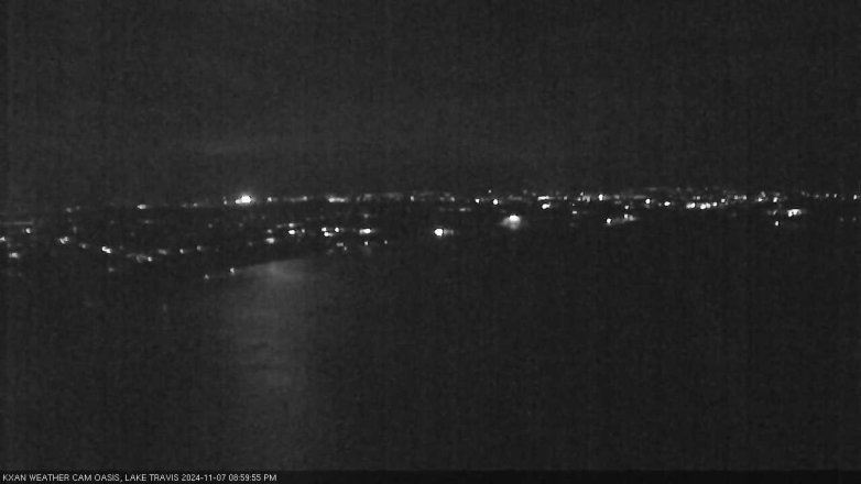 Lake Travis webcam, November 7, 2024 9:00 PM CT
