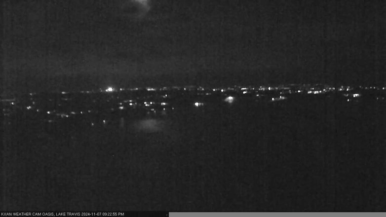 Lake Travis webcam, November 7, 2024 9:25 PM CT