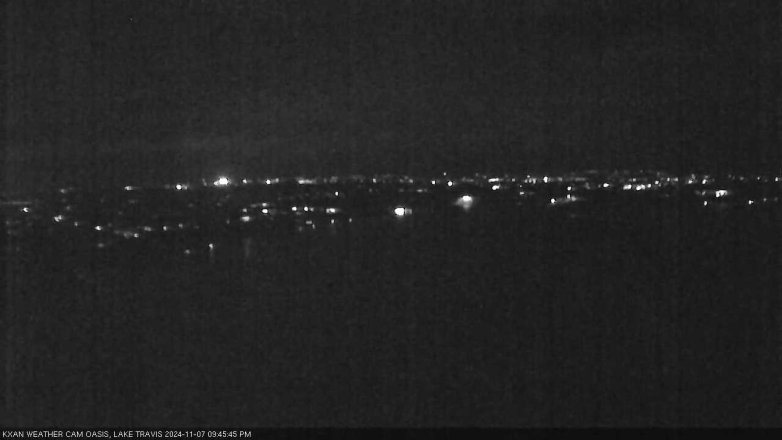 Lake Travis webcam, November 7, 2024 9:45 PM CT