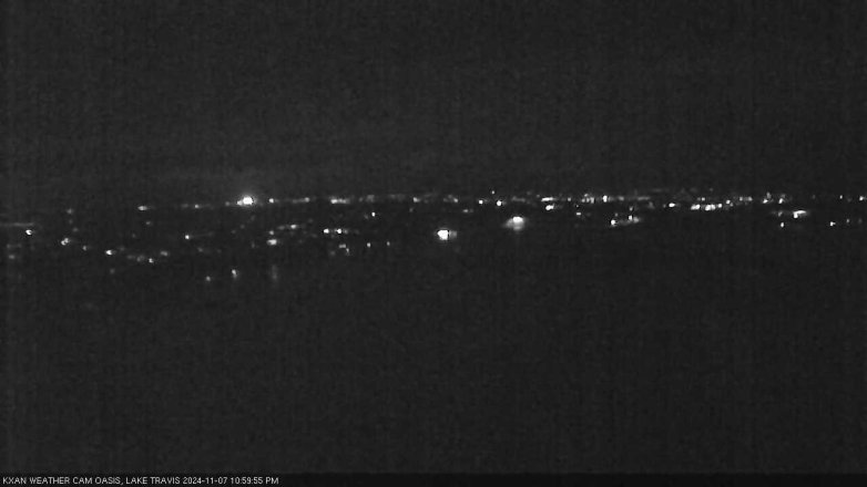 Lake Travis webcam, November 7, 2024 11:00 PM CT