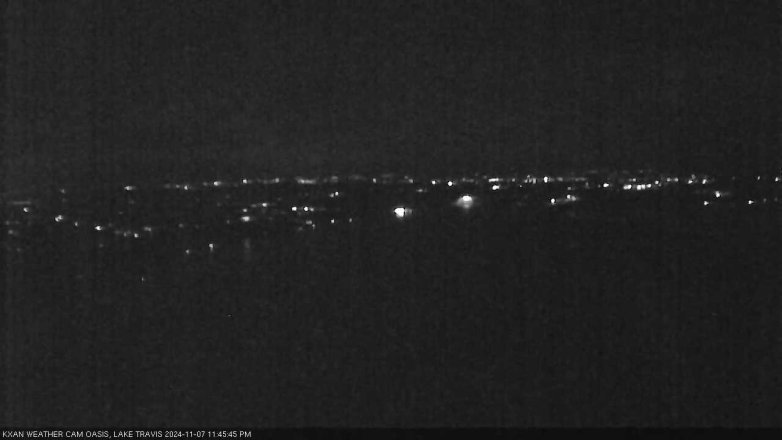 Lake Travis webcam, November 7, 2024 11:45 PM CT