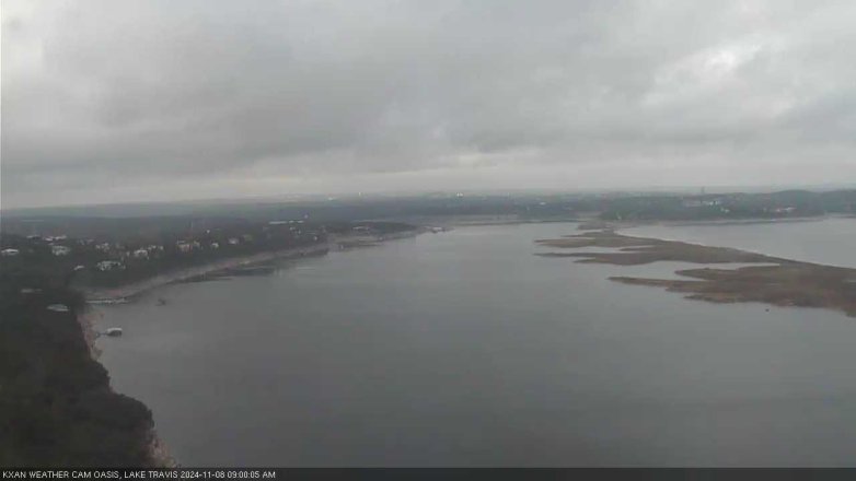 Lake Travis webcam, November 8, 2024 9:00 AM CT