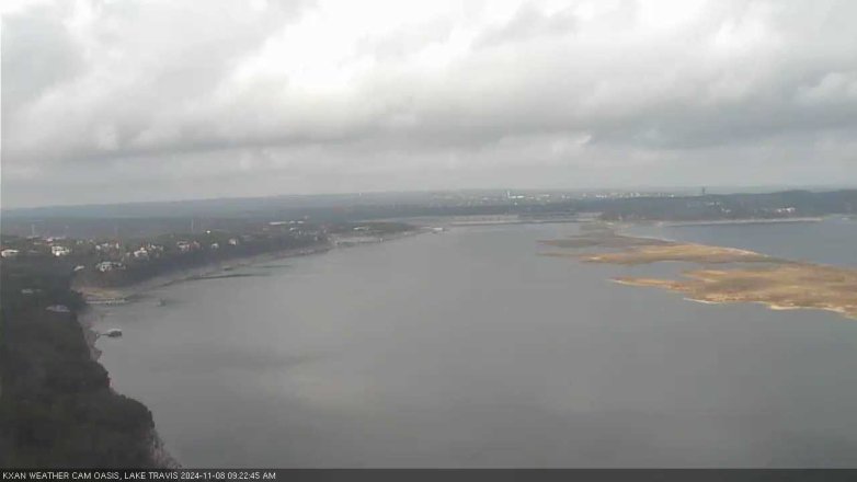 Lake Travis webcam, November 8, 2024 9:25 AM CT