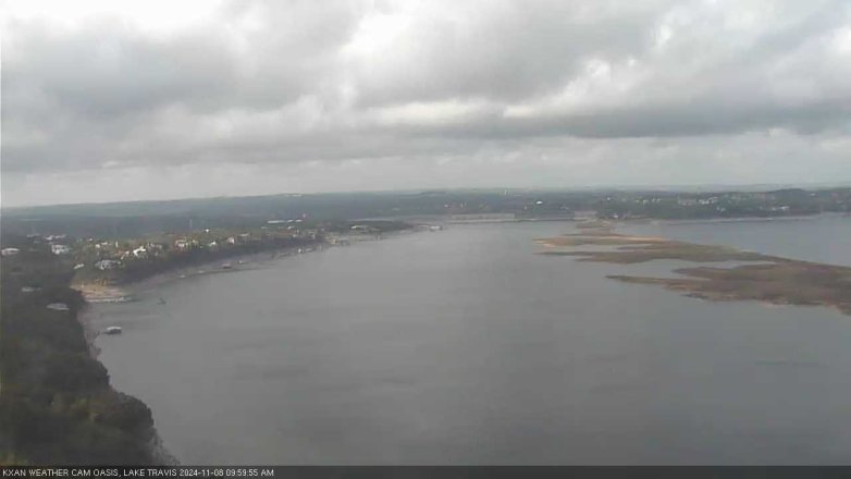 Lake Travis webcam, November 8, 2024 10:00 AM CT