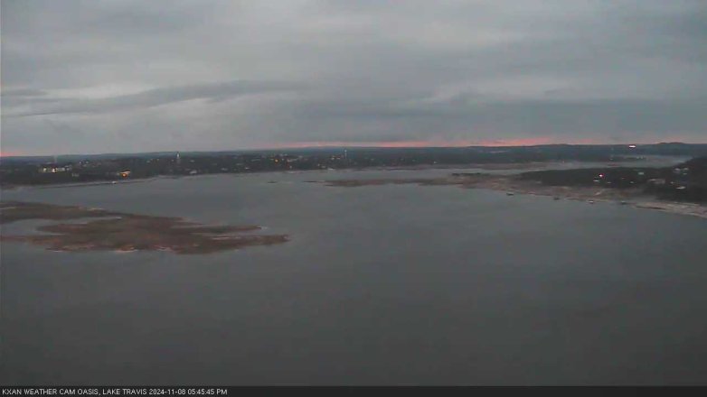 Lake Travis webcam, November 8, 2024 5:45 PM CT